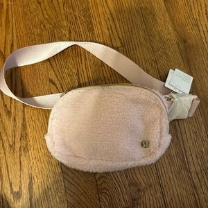 Lululemon Athletica Pink Sherpa Belt Bag